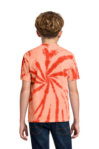 Port & Co Youth Tie-Dye Tee - Orange Back