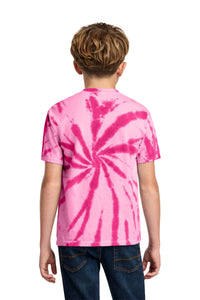 Port & Co Youth Tie-Dye Tee - Pink Back
