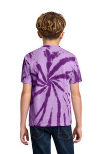 Port & Co Youth Tie-Dye Tee - Purple Back