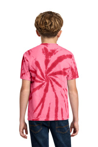 Port & Co Youth Tie-Dye Tee - Red Back