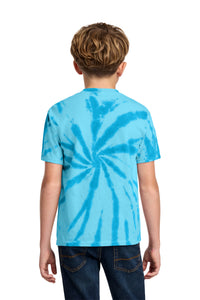 Port & Co Youth Tie-Dye Tee - Turquoise Back