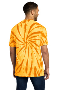 Port & Co Tie-Dye Tee - Gold Back