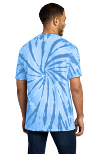 Port & Co Tie-Dye Tee - Light Blue Back