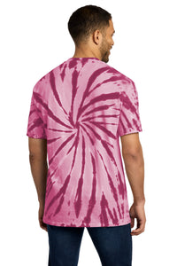 Port & Co Tie-Dye Tee - Maroon Back