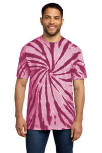 Port & Co Tie-Dye Tee - Maroon