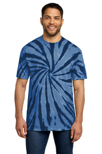 Port & Co Tie-Dye Tee - Navy