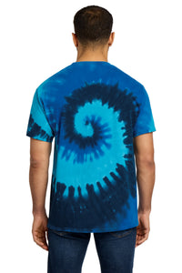 Port & Co Tie-Dye Tee - Ocean Rainbow Back