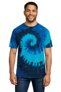 Port & Co Tie-Dye Tee - Ocean Rainbow