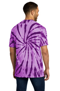 Port & Co Tie-Dye Tee - Purple Back