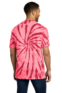 Port & Co Tie-Dye Tee - Red Back