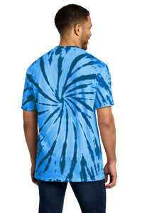 Port & Co Tie-Dye Tee - Royal Back