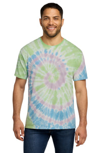 Port & Co Tie-Dye Tee - Watercolor Spiral