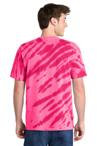 Port & Co Tiger Stripe Tie-Dye Tee - Pink Back