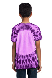 Port & Co Youth Window Tie-Dye Tee - Purple Back