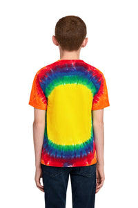 Port & Co Youth Window Tie-Dye Tee - Rainbow Back