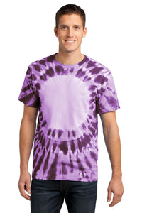 Port & Co Window Tie-Dye Tee - Purple