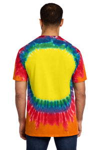 Port & Co Window Tie-Dye Tee - Rainbow Back
