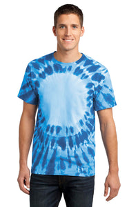 Port & Co Window Tie-Dye Tee - Royal
