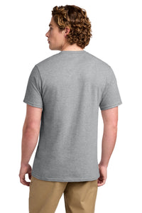 Port & Co Ring Spun Cotton Tee - Athletic Heather Back