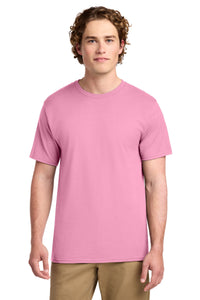 Port & Co Ring Spun Cotton Tee - Candy Pink
