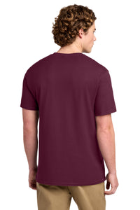 Port & Co Ring Spun Cotton Tee - Cardinal Back