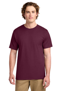 Port & Co Ring Spun Cotton Tee - Cardinal