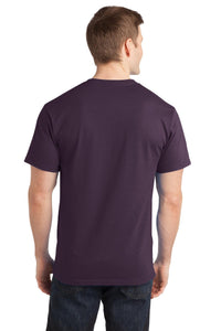 Port & Co Ring Spun Cotton Tee - Eggplant Back