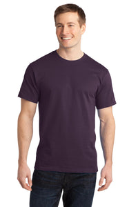 Port & Co Ring Spun Cotton Tee - Eggplant