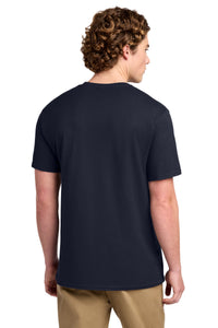 Port & Co Ring Spun Cotton Tee - Navy Back