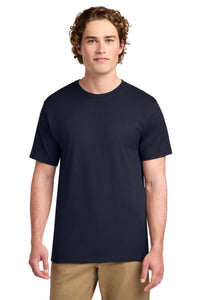 Port & Co Ring Spun Cotton Tee - Navy
