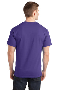 Port & Co Ring Spun Cotton Tee - Purple Back