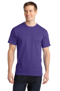 Port & Co Ring Spun Cotton Tee - Purple