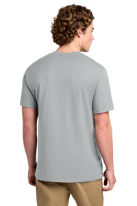 Port & Co Ring Spun Cotton Tee - Silver Back