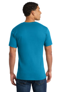 Port & Co Ring Spun Cotton Tee - Turquoise Back