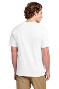 Port & Co Ring Spun Cotton Tee - White Back