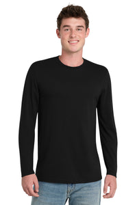 Port & Co Tri-Blend Long Sleeve Tee - Black