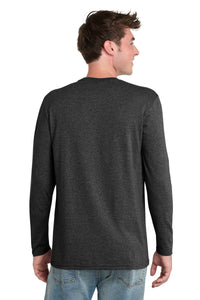 Port & Co Tri-Blend Long Sleeve Tee - Black Heather Back