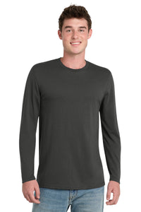 Port & Co Tri-Blend Long Sleeve Tee - Coal Grey