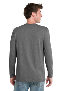 Port & Co Tri-Blend Long Sleeve Tee - Graphite Heather Back