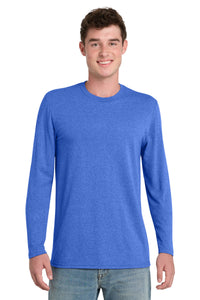 Port & Co Tri-Blend Long Sleeve Tee - Heather Royal