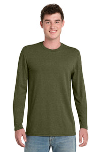 Port & Co Tri-Blend Long Sleeve Tee - Military Green Heather