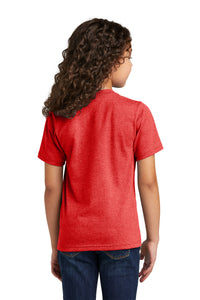 Port & Co Youth Tri-Blend Tee PC330Y - Bright Red Heather Back