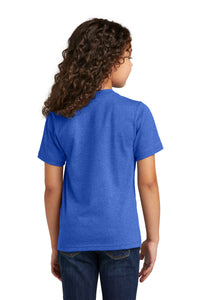 Port & Co Youth Tri-Blend Tee PC330Y - Heather Royal Back