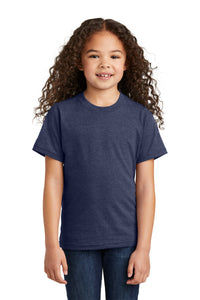 Port & Co Youth Tri-Blend Tee PC330Y - Team Navy Heather