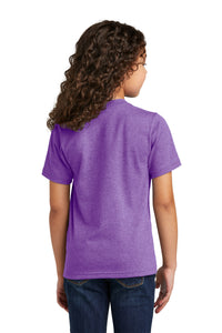 Port & Co Youth Tri-Blend Tee PC330Y - Team Purple Heather Back