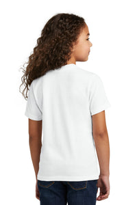 Port & Co Youth Tri-Blend Tee PC330Y - White Back