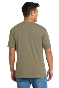 Port & Co Tri-Blend Tee - Coyote Brown Heather Back