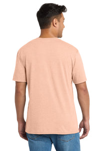 Port & Co Tri-Blend Tee - Heathered Dusty Peach Back