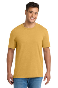 Port & Co Tri-Blend Tee - Ochre Yellow Heather