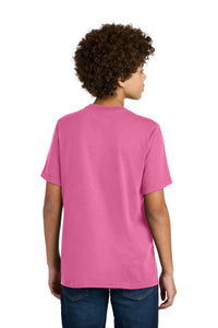 Port & Co Youth CVC Tee PC340Y - Awareness Pink Back